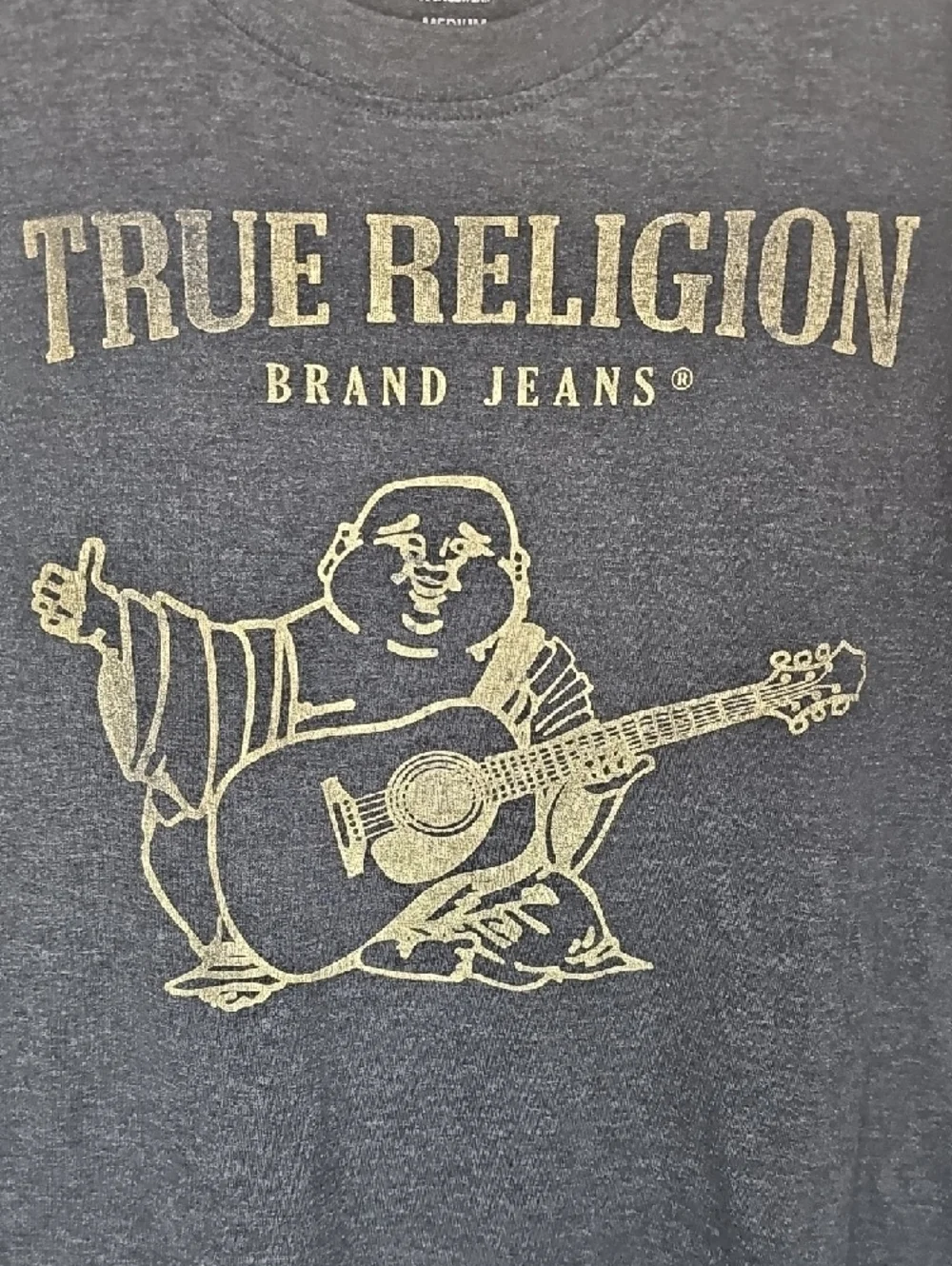 True Religion Loungewear Buddha Short Sleeve Tee Size M Streetwear Y2K Retro